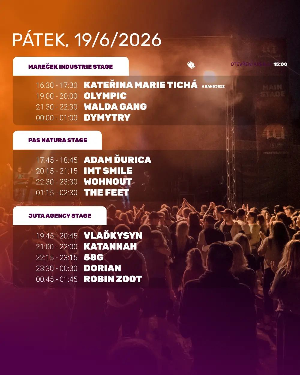 Line-up - pátek